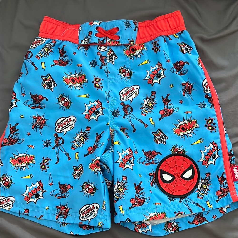 Disney Store Marvel Spider-Man Kids Blue Shorts